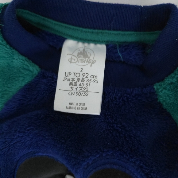 Mickey Mouse Boys Set Plaid 2 piece Plush 2T matching set - Picture 6 of 9